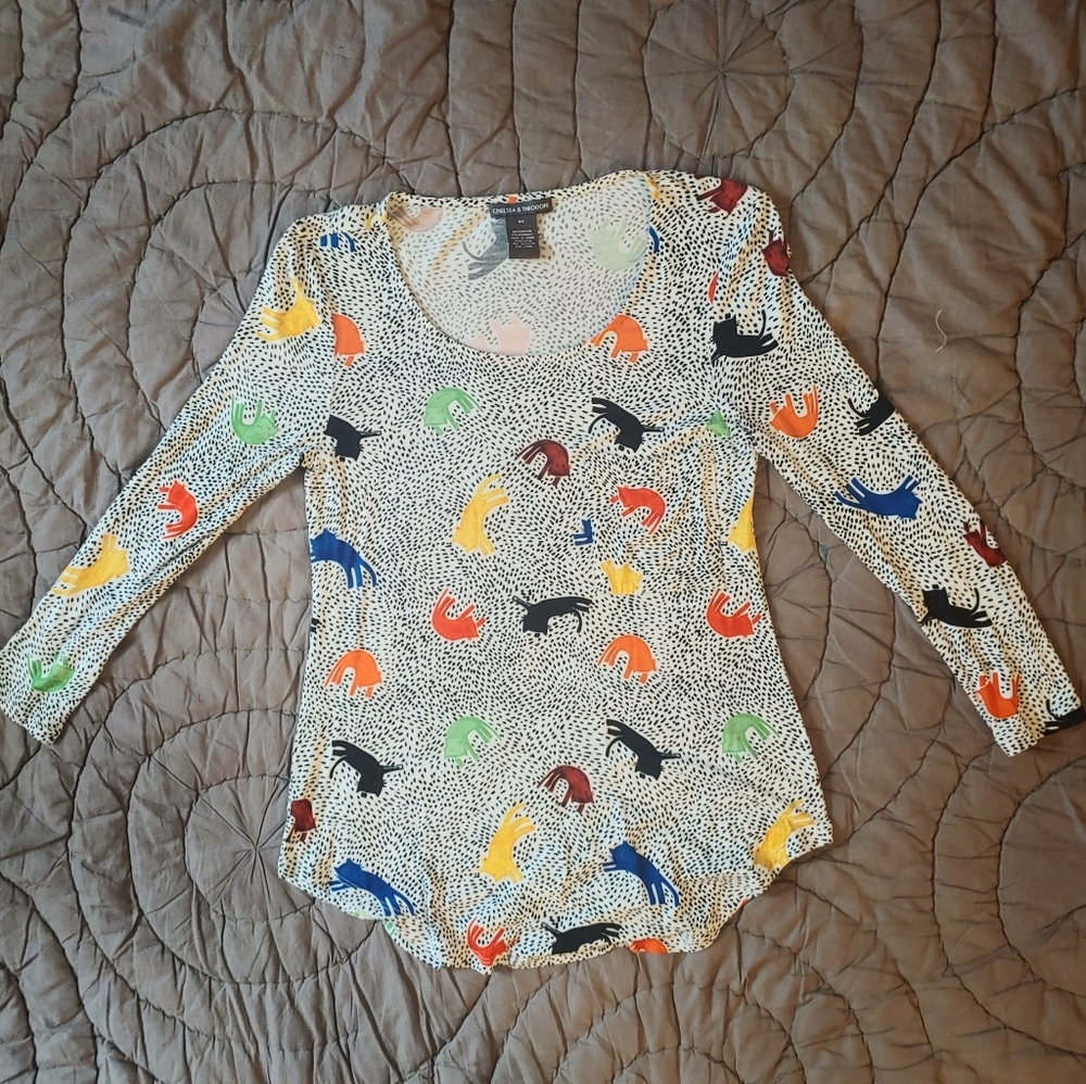 Chelsea and Theodore Cat Shirt